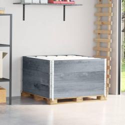 Colliers de palette 3 pcs gris 100x100 cm bois de pin solide