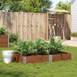 Jardini&egrave;re marron 150x100 cm bois massif de pin