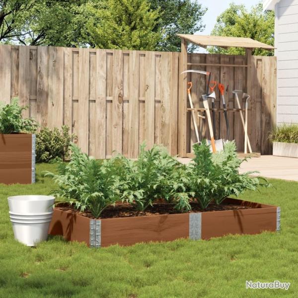 Jardini�re marron 150x100 cm bois massif de pin
