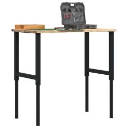 &Eacute;tabli 100x60x(71,5-98) cm bois de ch&ecirc;ne massif