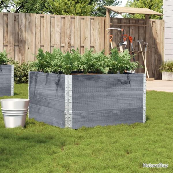 Jardini�re gris 100x100 cm bois de pin massif