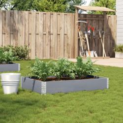 Jardini&egrave;re gris 120x80 cm bois massif de pin