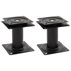 Pi&eacute;destaux de si&egrave;ge de bateau 2 pcs si&egrave;ge pivotant &agrave; 360&deg; acier
