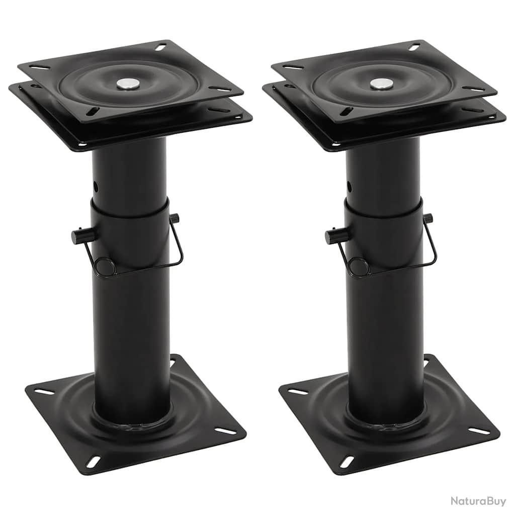 Sièges Bateau Lot De 2 Piédestal Hauteur Réglable Pivotant 360  Item 13630764