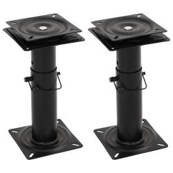 Pi&eacute;destaux de si&egrave;ge bateau 2 pcs si&egrave;ge pivotant &agrave; 360&deg; r&eacute;glable