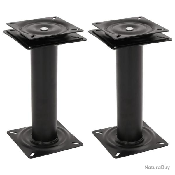 Pi�destaux de si�ge de bateau 2 pcs si�ge pivotant � 360� acier