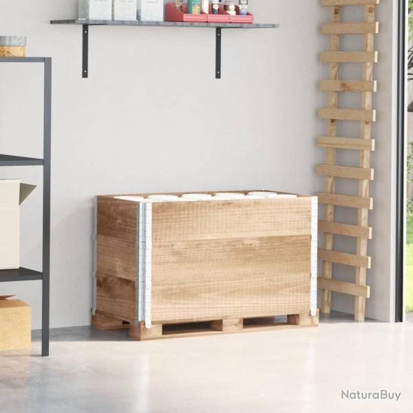Colliers de palette 3 pcs 100x50 cm bois de pin solide