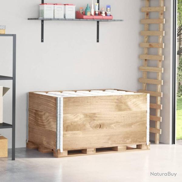 Colliers de palette 3 pcs 120x80 cm bois de pin solide