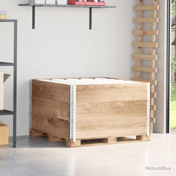 Colliers de palette 3 pcs 100x100 cm bois de pin solide