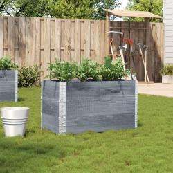 Jardini&egrave;re gris 100x50 cm bois massif de pin