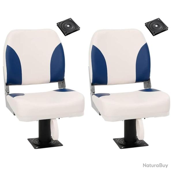 Si�ges de bateau lot de 2 avec pi�destal pivotant � 360�