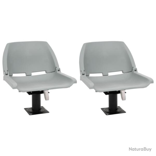 Si�ges de bateau lot de 2 avec pi�destal pivotant � 360�