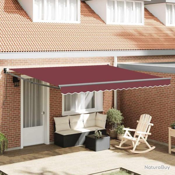 Auvent manuel r�tractable bordeaux 400x300 cm