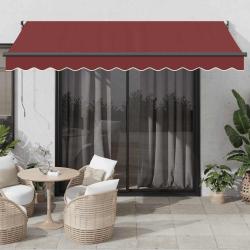 Auvent r&eacute;tractable automatique bordeaux 350x250 cm