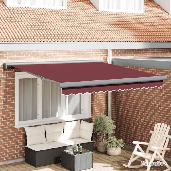 Auvent manuel r�tractable bordeaux 300x250 cm