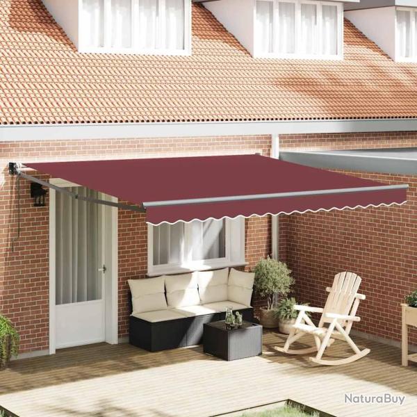 Auvent r�tractable automatique bordeaux 400x300 cm