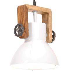 Lampe suspendue industrielle 25 W Blanc Rond 19 cm E27