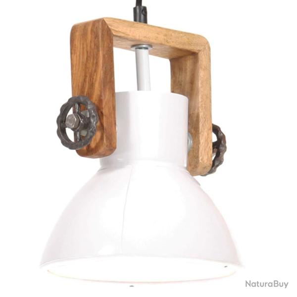 Lampe suspendue industrielle 25 W Blanc Rond 19 cm E27