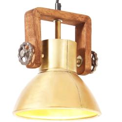 Lampe suspendue industrielle 25 W Laiton Rond 19 cm E27