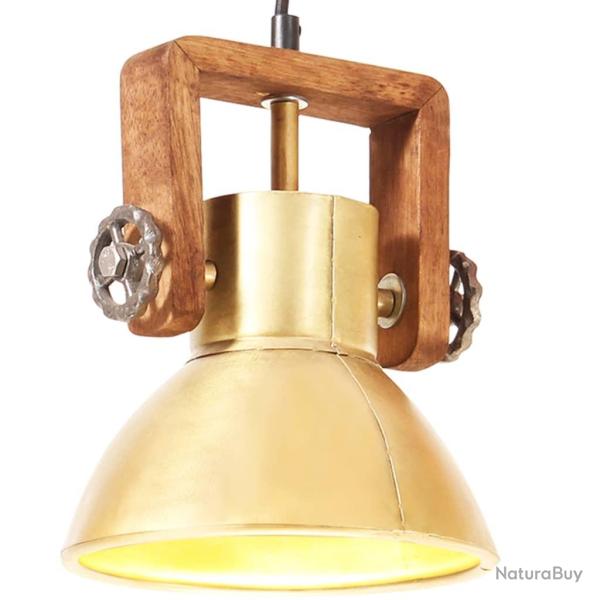 Lampe suspendue industrielle 25 W Laiton Rond 19 cm E27