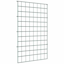Ensemble de cl&ocirc;ture de jardin 8 pcs Vert 50 x 80 cm Acier
