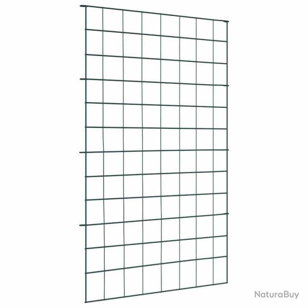 Ensemble de cl�ture de jardin 8 pcs Vert 50 x 80 cm Acier