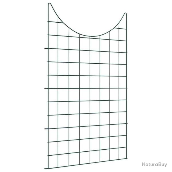 Ensemble de cl�ture de jardin 8 pcs Vert 50 x 80 cm Acier