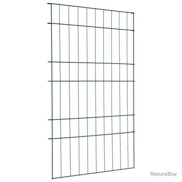 Ensemble de cl�ture de jardin 8 pcs Vert 50 x 80 cm Acier