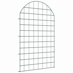 Ensemble de cl&ocirc;ture de jardin 8 pcs Vert 50 x 80 cm Acier