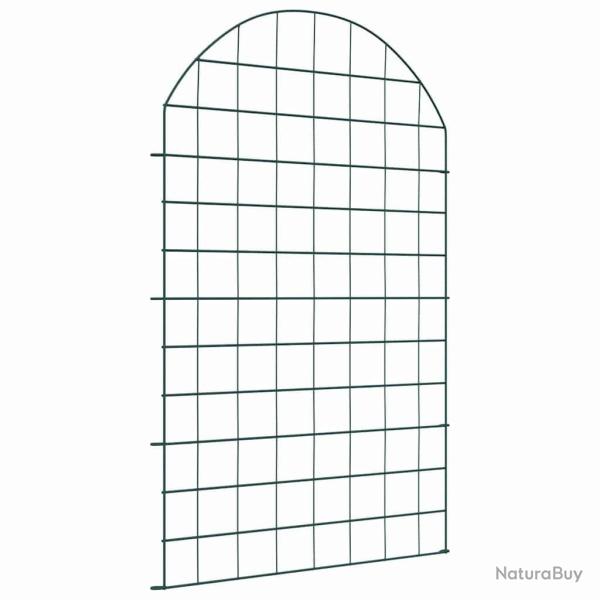 Ensemble de cl�ture de jardin 8 pcs Vert 50 x 80 cm Acier