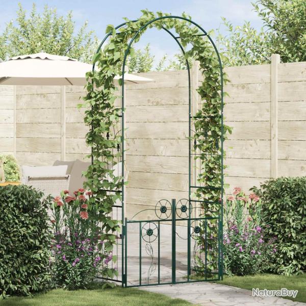 Arche de jardin avec verrouillage Vert 102 x 50 x 218 cm