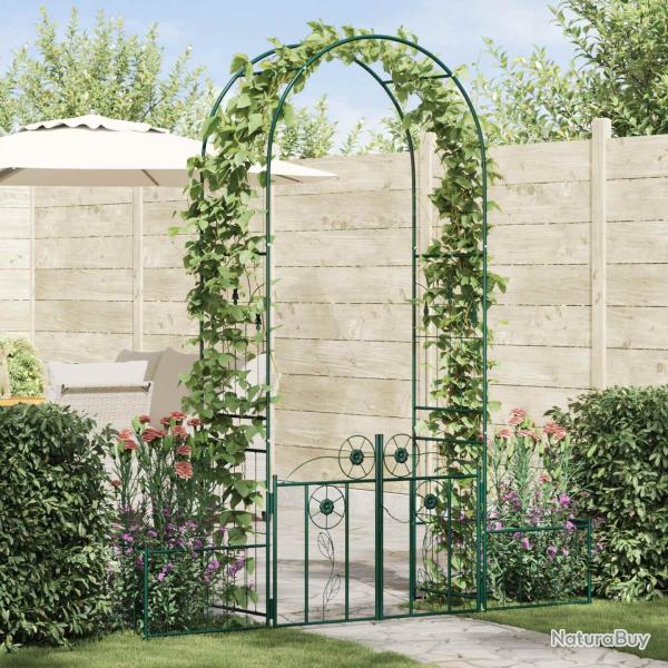Arche de jardin avec verrouillage Vert 203 x 50 x 218 cm