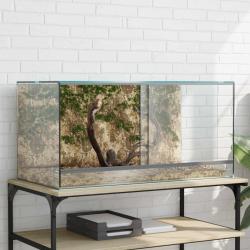 Terrarium avec stockage Transparent 80 x 40 x 40 cm Verre