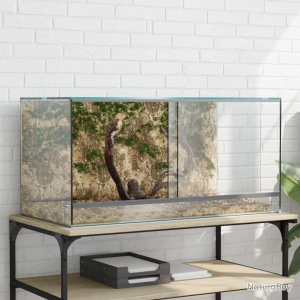 Terrarium avec stockage Transparent 80 x 40 x 40 cm Verre