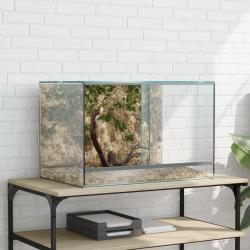 Terrarium avec stockage Transparent 60 x 40 x 40 cm Verre
