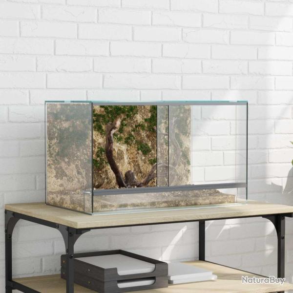 Terrarium avec stockage Transparent 50 x 30 x 30 cm Verre