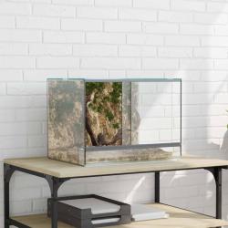 Terrarium avec stockage Transparent 40 x 30 x 30 cm Verre