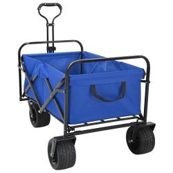 Chariot &agrave; Main Pliable Bleu 89 x 63 x 96 cm