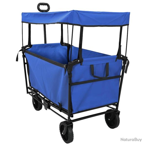 Chariot � Main Pliable Noir 105 x 56,5 x 116 cm Tissu Oxford