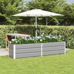 Jardini&egrave;re Gris clair 195 x 50 x 45 cm Acier galvanis&eacute;