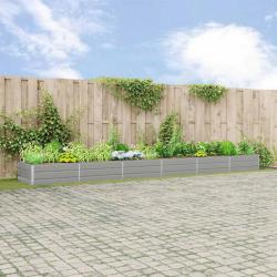 Jardini&egrave;re Gris clair 580 x 100 x 45 cm Acier galvanis&eacute;