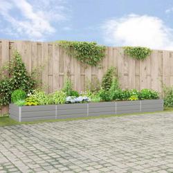 Jardini&egrave;re Gris clair 480 x 100 x 45 cm Acier galvanis&eacute;