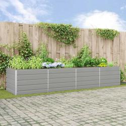 Jardini&egrave;re Gris clair 385 x 100 x 75 cm Acier galvanis&eacute;