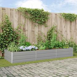 Jardini&egrave;re Gris clair 290 x 100 x 45 cm Acier galvanis&eacute;