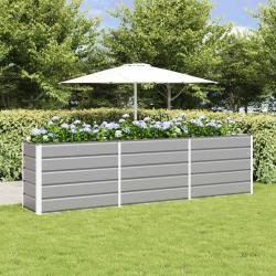 Jardini&egrave;re Gris clair 290 x 50 x 75 cm Acier galvanis&eacute;