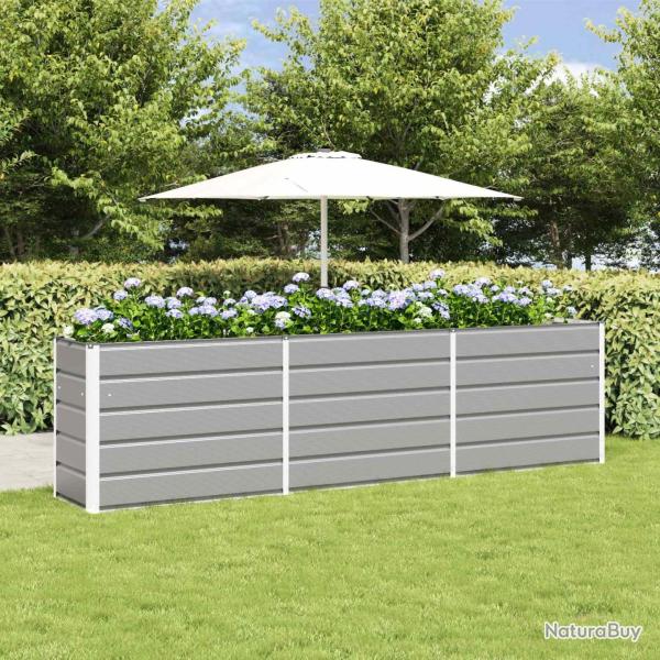 Jardini�re Gris clair 290 x 50 x 75 cm Acier galvanis�