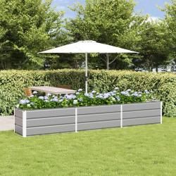 Jardini&egrave;re Gris clair 290 x 50 x 45 cm Acier galvanis&eacute;