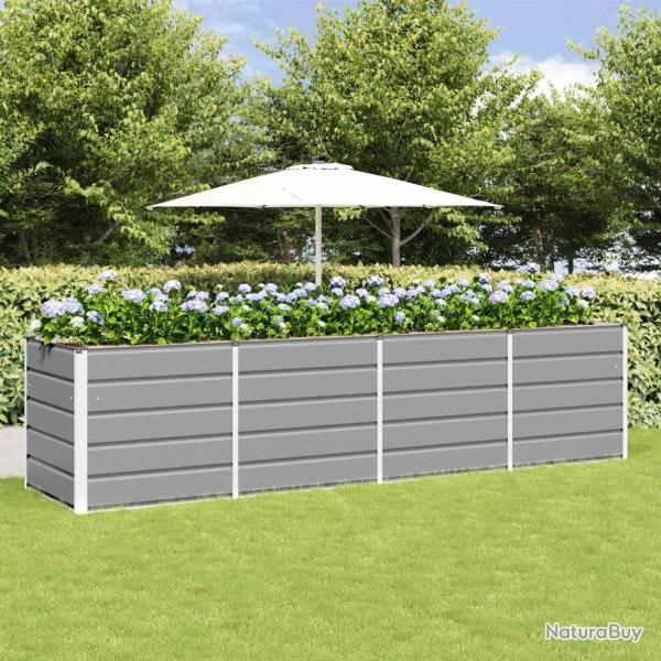 Jardini�re Gris clair 240 x 80 x 75 cm Acier