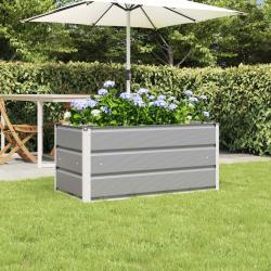 Jardini&egrave;re Gris clair 100 x 50 x 45 cm Acier galvanis&eacute;