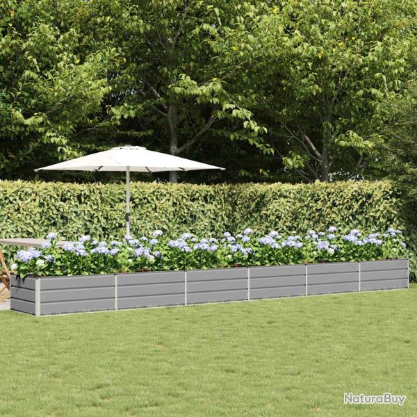 Jardini�re Gris clair 600 x 80 x 45 cm Acier